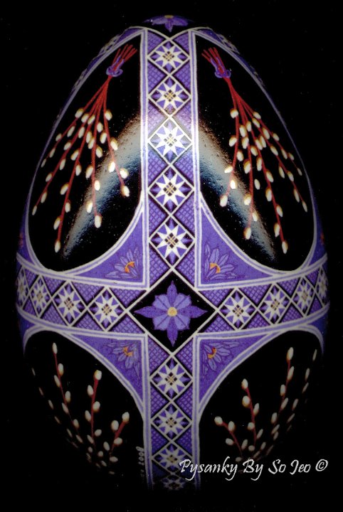 Pussy Willows Ukrainian Easter Egg Pysanky By So Jeo
